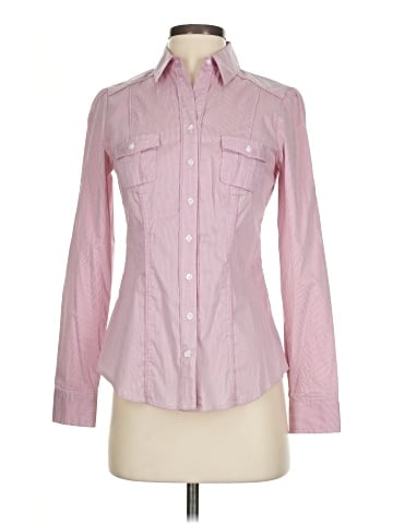 White House Black Market Long Sleeve Button-Down Shirt (view 1)