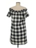 Corey Lynn Calter 100% Polyester Checkered-gingham Black Casual Dress Size S - photo 2