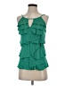 BCBGMAXAZRIA 100% Polyester Green Sleeveless Blouse Size XS - photo 1