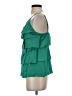 BCBGMAXAZRIA 100% Polyester Green Sleeveless Blouse Size XS - photo 5