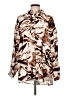 Unbranded 100% Polyester Animal Print Brown Long Sleeve Blouse Size L - photo 1