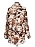 Unbranded 100% Polyester Animal Print Brown Long Sleeve Blouse Size L - photo 2