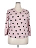 Unbranded Hearts Pink 3/4 Sleeve Top Size XXL (estimated) - photo 1
