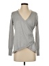 Thalia Sodi Gray Long Sleeve Top Size S - photo 1
