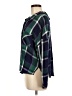 Sanctuary 100% Rayon Plaid Green Long Sleeve Button-Down Shirt Size M - photo 5