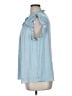 Maison d' Amelie 100% Polyester Blue Sleeveless Blouse Size XL - photo 5