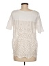 Chico's Ivory Short Sleeve Top Size Med (1) - photo 2