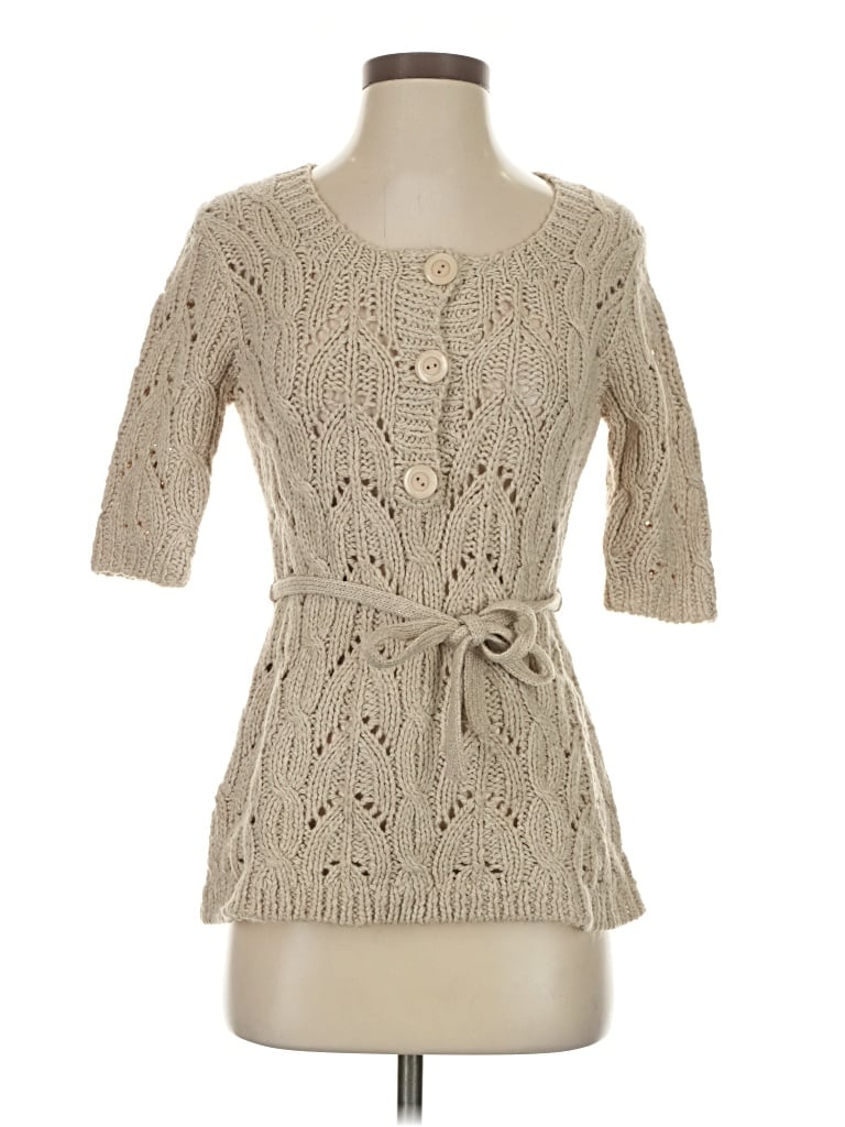 Pre-owned Angie Cardigan Sweater In Brown