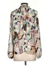 Shein Floral Green Long Sleeve Blouse Size 4 - photo 2