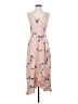 Jennifer Lopez Floral Pink Casual Dress Size XS - photo 1