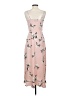 Jennifer Lopez Floral Pink Casual Dress Size XS - photo 2