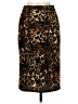 Moa U.S.A. Animal Print Brown Gold Formal Skirt Size M - photo 1