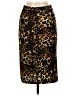 Moa U.S.A. Animal Print Brown Gold Formal Skirt Size M - photo 2