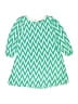 Zunie 100% Polyester Chevron-herringbone Green Dress Size 6 - photo 1
