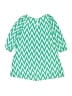 Zunie 100% Polyester Chevron-herringbone Green Dress Size 6 - photo 2