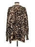 Mumu Mellow 100% Cotton Animal Print Brown Pullover Sweater Size S - photo 2