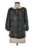 Ann Taylor LOFT 100% Polyester Gray 3/4 Sleeve Blouse Size S - photo 1