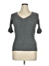 Metrostyle Gray Short Sleeve Top Size XL - photo 1