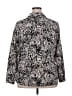 Notations Animal Print Black Long Sleeve Blouse Size 2X - photo 2