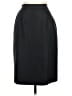 Michele 100% Polyester Solid Black Blue Formal Skirt Size 6 (petite) - photo 1