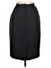 Michele 100% Polyester Solid Black Blue Formal Skirt Size 6 (petite) - photo 2