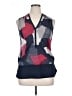 Next 100% Polyester Blue Sleeveless Blouse Size 14 - photo 1
