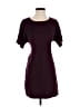 Express Solid Burgundy Casual Dress Size XS - photo 1
