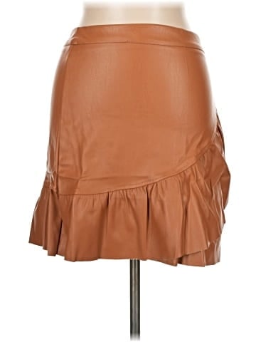 Runway Paris Faux Leather Skirt (view 1)