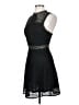 Francesca's 100% Polyester Black Cocktail Dress Size XS - photo 5
