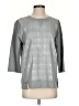 Vecceli Italy 100% Polyester Metallic Silver Pullover Sweater Size S - photo 1