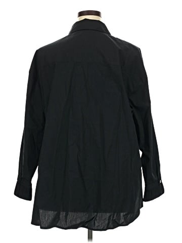 Attitudes by Renee Long Sleeve Button-Down Shirt (view 2)