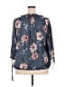 Blousology 100% Polyester Gray 3/4 Sleeve Blouse Size 2X - photo 2