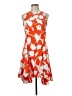 Julia Jordan 100% Polyester Print Orange Cocktail Dress Size 6 - photo 1