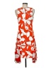 Julia Jordan 100% Polyester Print Orange Cocktail Dress Size 6 - photo 2