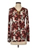 MICHAEL Michael Kors Burgundy Long Sleeve Blouse Size XS - photo 1