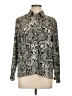 Notations Paisley Black Long Sleeve Blouse Size L - photo 1