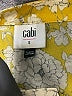CAbi 100% Polyester Yellow 3/4 Sleeve Blouse Size S - photo 7