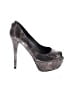 Stuart Weitzman Animal Print Gray Heels Size 6 - photo 1