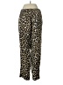 J.Crew 100% Polyester Animal Print Gold Casual Pants Size 2 - photo 2