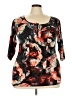 loving it Black 3/4 Sleeve Blouse Size 2X - photo 1