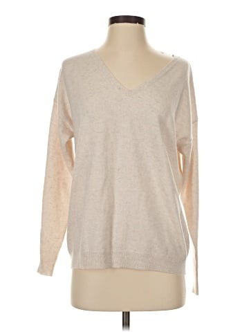 Aqua Cashmere Pullover Sweater (view 1)