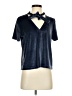 Madewell Blue Short Sleeve Blouse Size M - photo 1