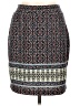 Renee C. Print Blue Casual Skirt Size L (petite) - photo 1