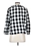 J.Crew Checkered-gingham Black Long Sleeve Blouse Size S - photo 2