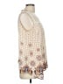Roz & Ali 100% Polyester Ivory Sleeveless Blouse Size M - photo 4