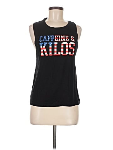 Caffeine and Kilos Sleeveless T-Shirt (view 1)