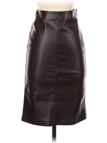 MNG Faux Leather Skirt (view 1)
