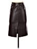 MNG 100% Polyester Brown Faux Leather Skirt Size 1 - photo 2