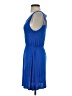 Mine 100% Rayon Solid Blue Casual Dress Size S - photo 5