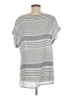Haris Cotton Gray Short Sleeve Top Size M - photo 2